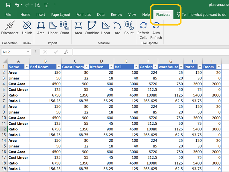 Integration with EXCEL